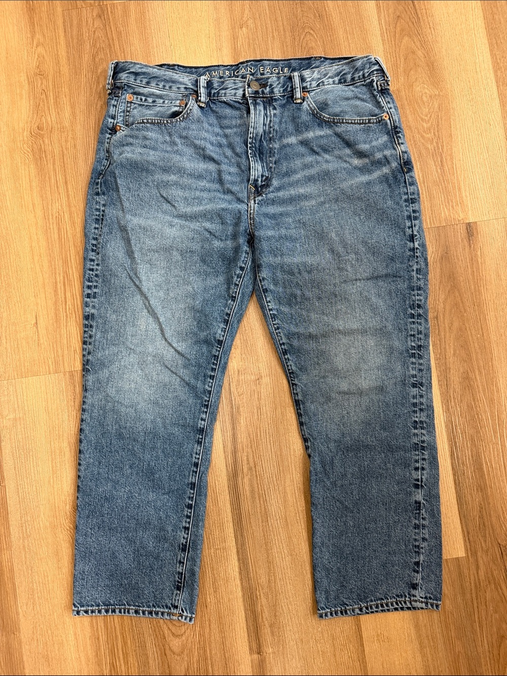 American Eagle Athletic Straight Leg Jeans Men’s Denim Pants Cotton Size 38X30